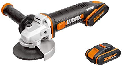 WORX WX803 - Aku úhlová bruska Li-Ion 20V, 125mm - PowerShare