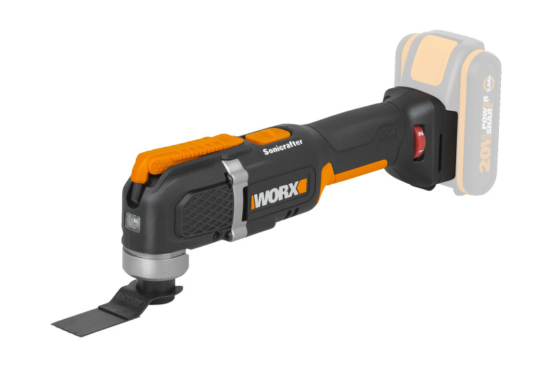 WORX WX696.9 - Aku multifunkční obrážečka 20V, Sonicrafter - bez akumulátoru - Powershare
