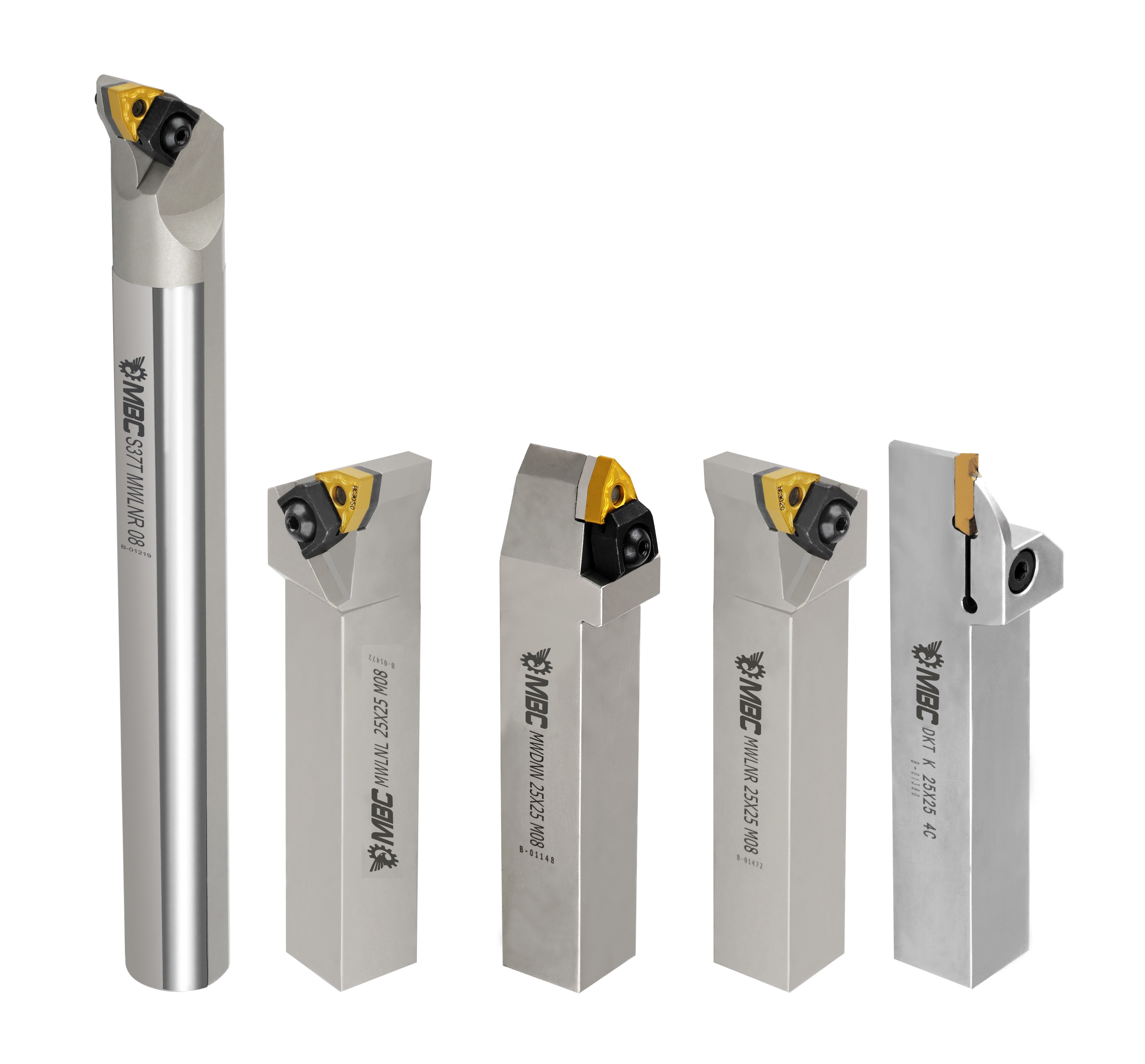 Soustružnické nože 20 mm, Sada - 5 Ks