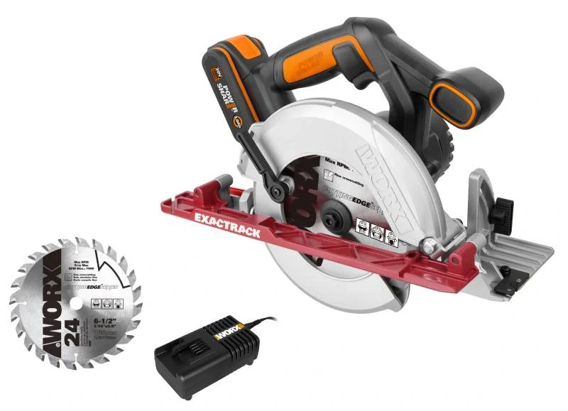 WORX WX530 - Aku okružní pila 20V, 165mm, 1x2.0Ah - Powershare