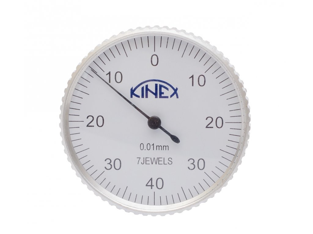 Úchylkoměr páčkový KINEX - vertikální (±0,8)/40mm