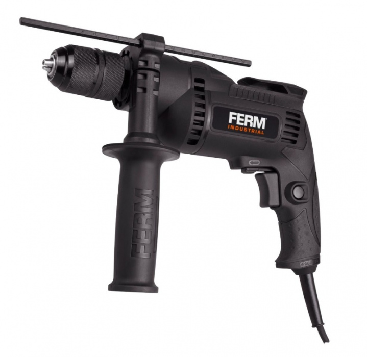 FERM PDM1049P_K - El. vrtačka s příklepem 710W - 13mm s rychloupínacím