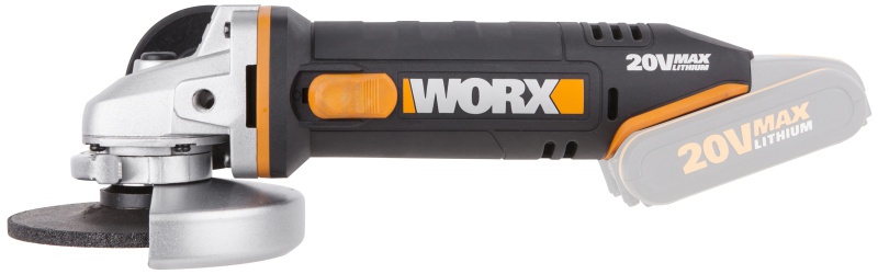WORX WX800.9 - Aku úhlová bruska 20V, 115 mm - bez akumulátoru - Powershare
