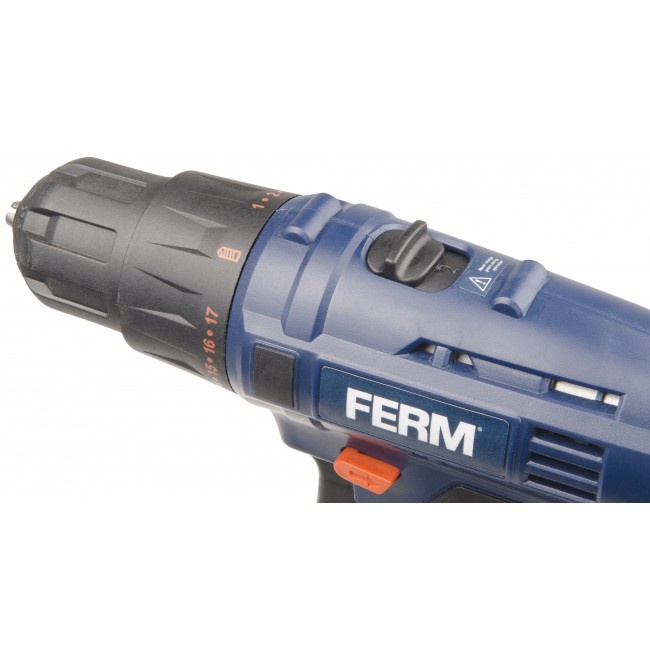 FERM CDM1119 - Aku Li-ion vrtačka 12V - 1,5Ah - Kompakt - 2 baterie