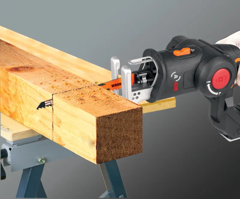 WORX WX550 - Aku dvojkombinace - ocaska + přímočará pila, 1x2.0Ah - Powershare