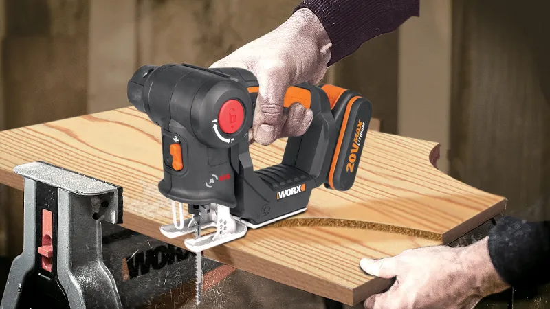 WORX WX550 - Aku dvojkombinace - ocaska + přímočará pila, 1x2.0Ah - Powershare
