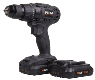 FERM CDM1141P - Aku vrtačka Li-ion 20V - 2.0Ah - 2 baterie